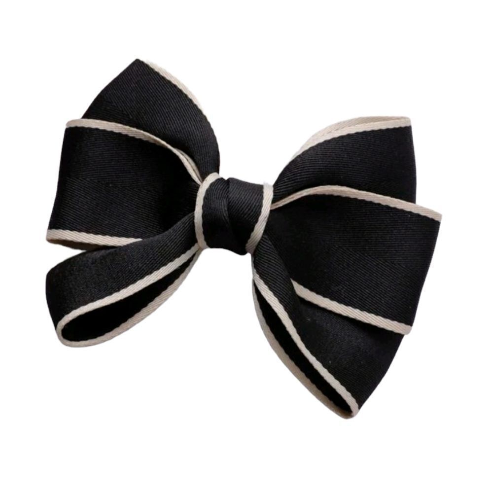 Black Bow Barrette 